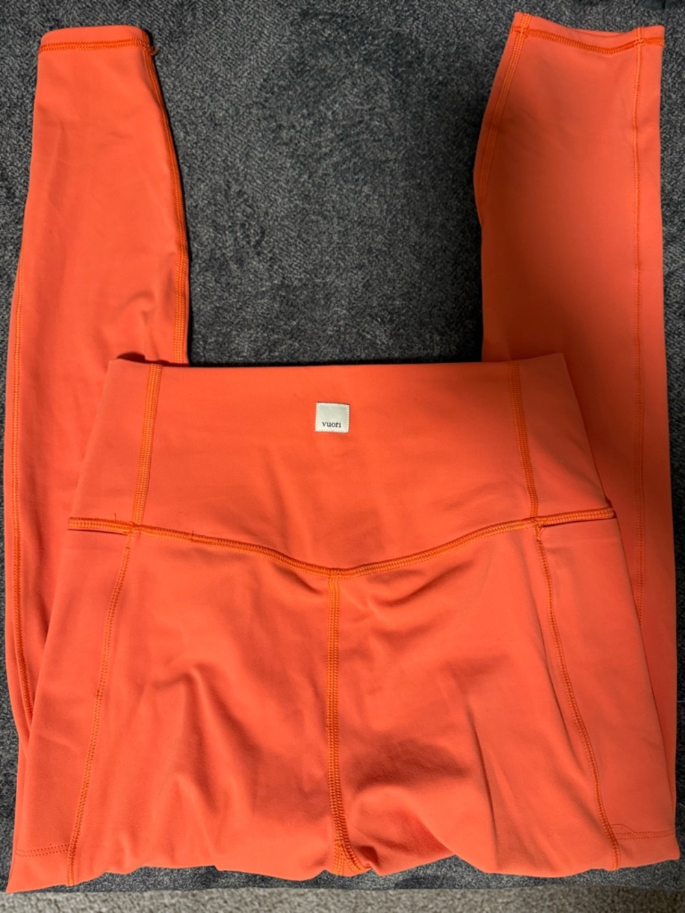 Vuori Coral-Orange Performance Leggings